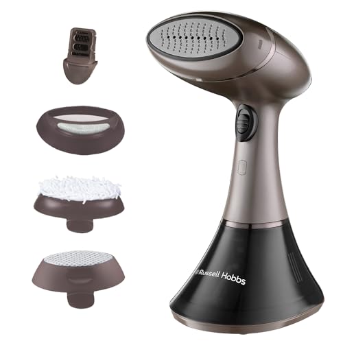 Russell Hobbs Handheld Clothes Steamer, 1800W, Ceramic, 32g and min