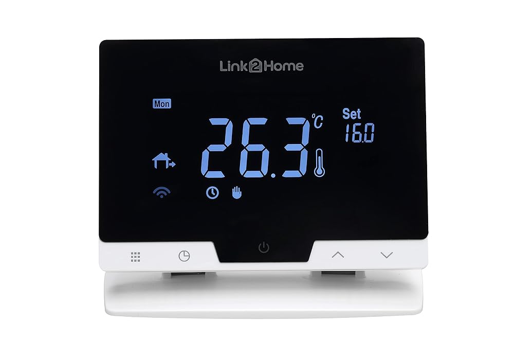 Link2Home WiFi-RF Smart Thermostat with Boiler Control, Works with Alexa, Siri and Google Assistant