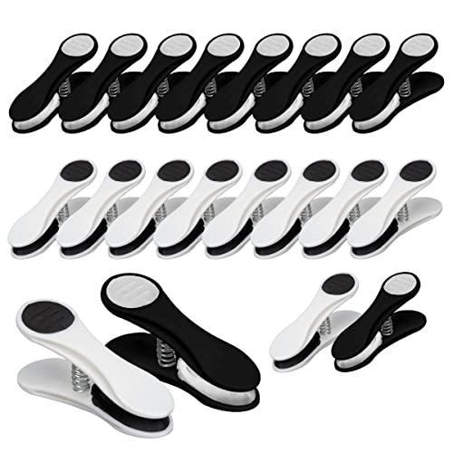 ARVO Clothes Pegs for washing line Pack of 20, Soft Grip cloth peg, clips, Clothe Pin, Black, White Combi Laundry Pegs,clip for Home, Small Size 6.9 x 2.2 cm