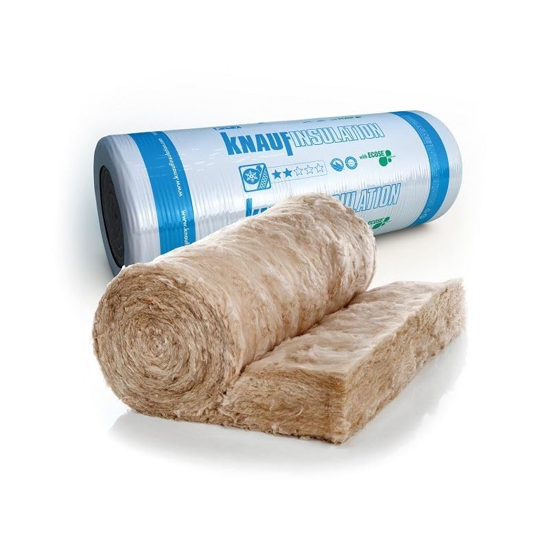 EARTHWOOL 3 x Insulation Loft Rolls Knauf 200mm Thickness, 6.84m2 Per Roll Combi Cut 20.52m2 Area Covered