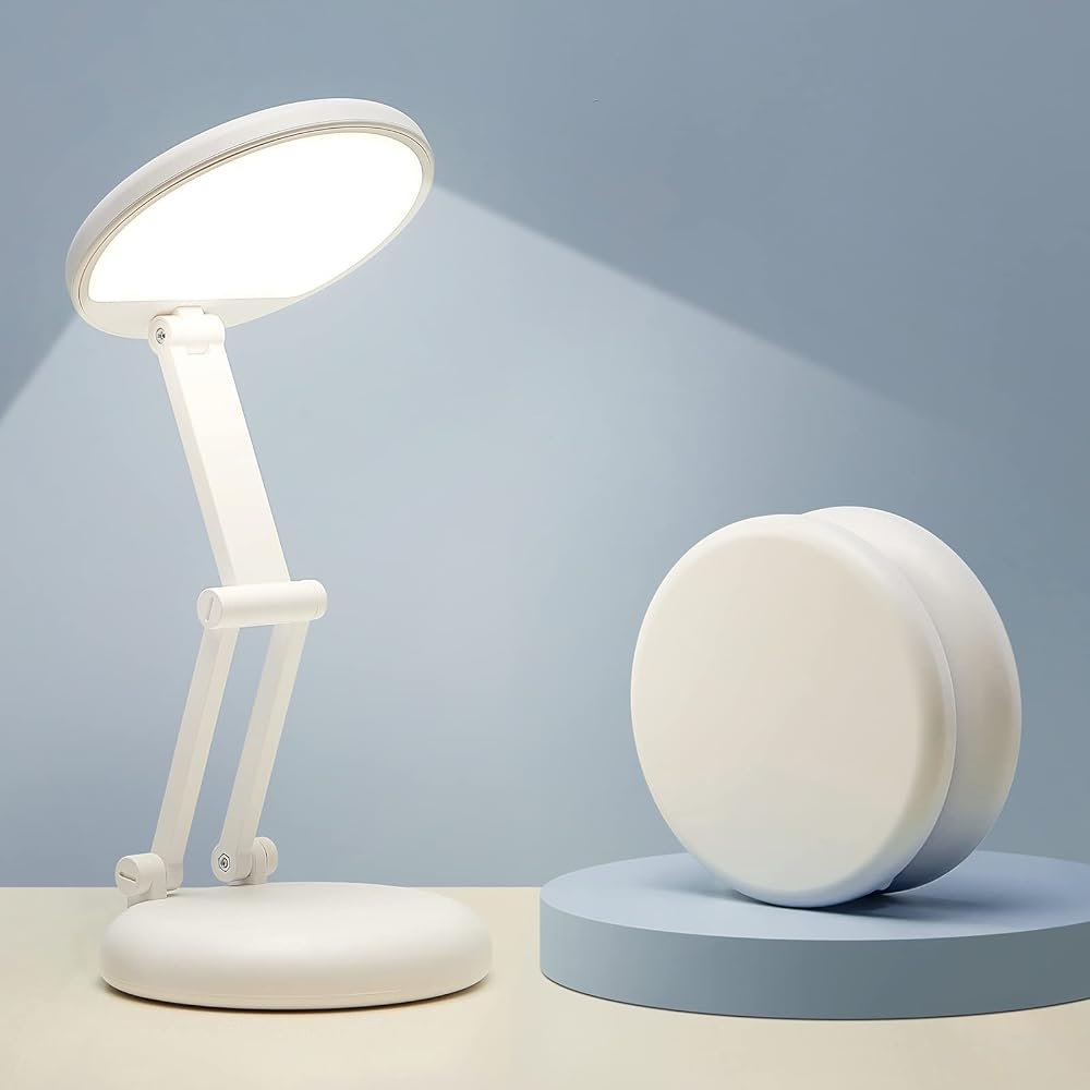 One Fire Rechargeable Lamp, Portable Reading Light, Long Battery Life, 10-Level Brightness Adjustment, 300 Lumens, for Office and Study
