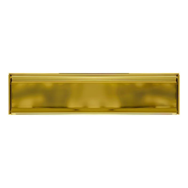 UAP 12 Inch All Stainless Steel Door Letterbox, Anti-Vandal & Anti-Burglar, PVD Gold