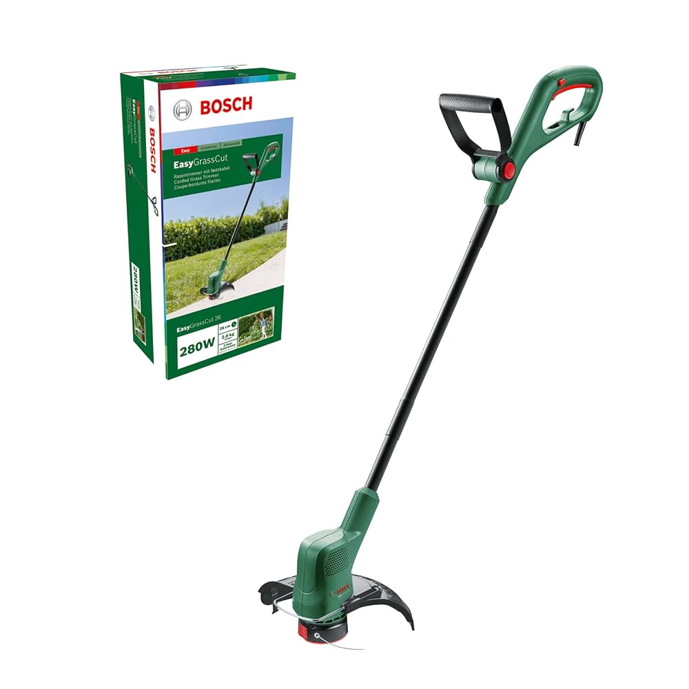 Bosch Electric Grass Trimmer EasyGrassCut 26, 280W Motor, 26cm Cutting Width