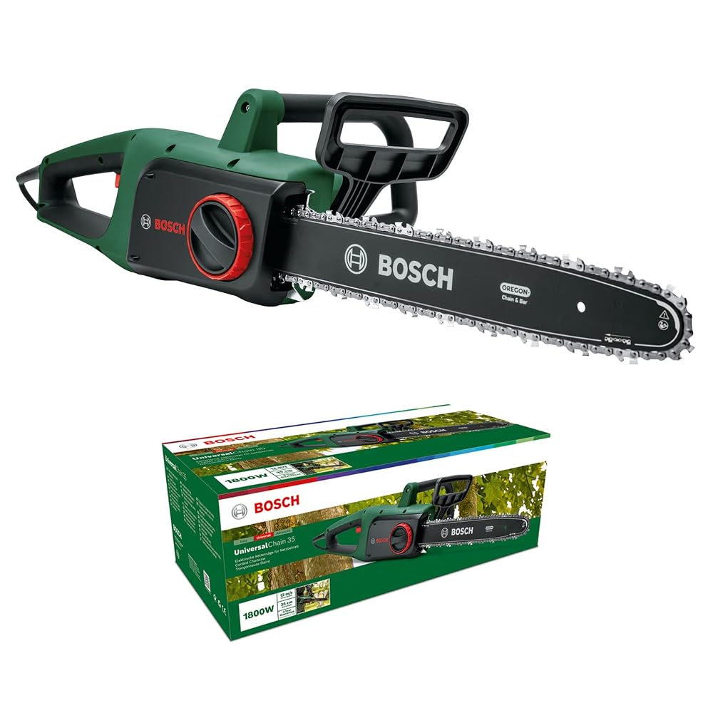 Bosch Chainsaw UniversalChain 35 | 1800W, 35cm Bar, Weight 4.2kg, Chain Speed 12 m/s