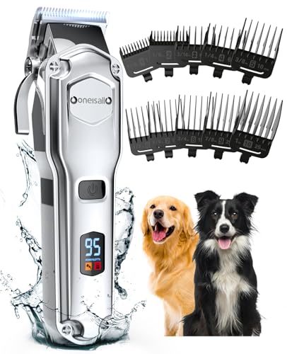 oneisall Dog Clippers for Grooming for Thick Heavy Coats,55db Low Noise