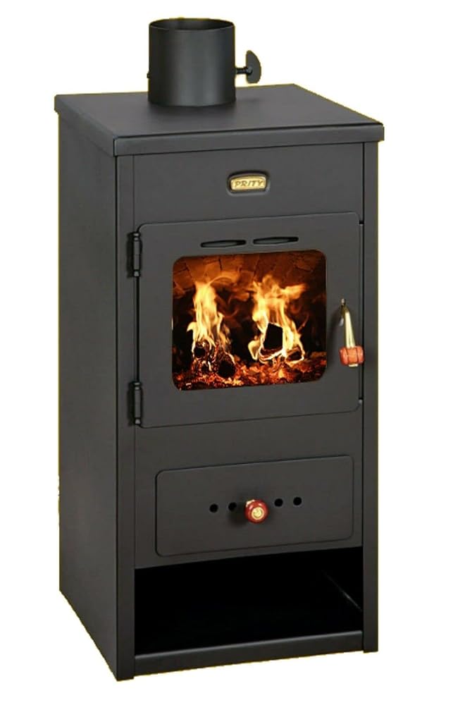 Wood Burning Stove Fireplace Log Burner Multi Fuel 8kW Prity K1 Optima