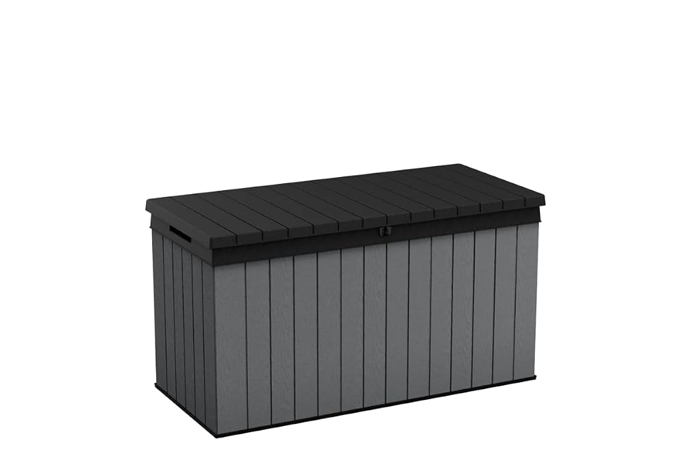 Keter Darwin Storage Box - 570L - 142.5 x 65.5 x 78cm, Grey