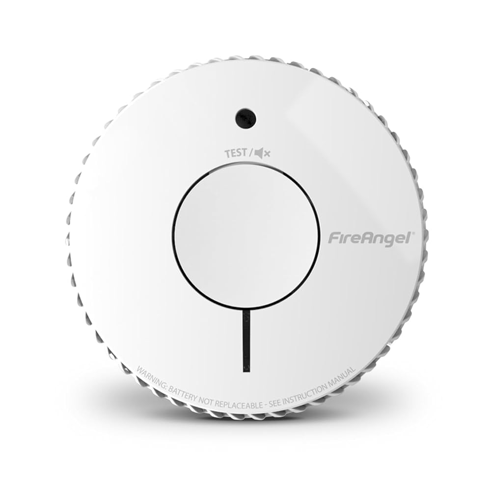 FireAngel FA6620 Optical, Battery Powered Fire/Smoke Alarm for Home, 10-Year Battery