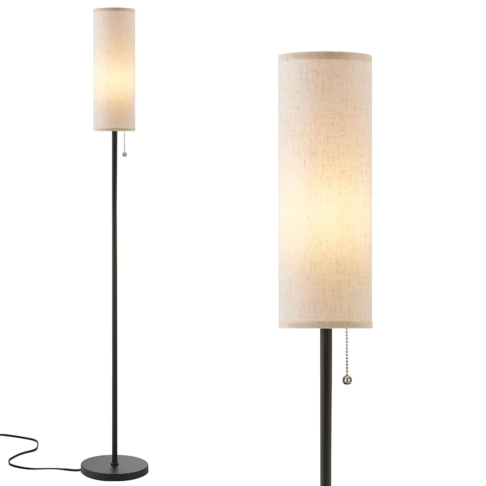 Aooshine Floor Lamp for Living Room, 64 Inch Modern Standing Lamp with Lampshade (Bulb Included)