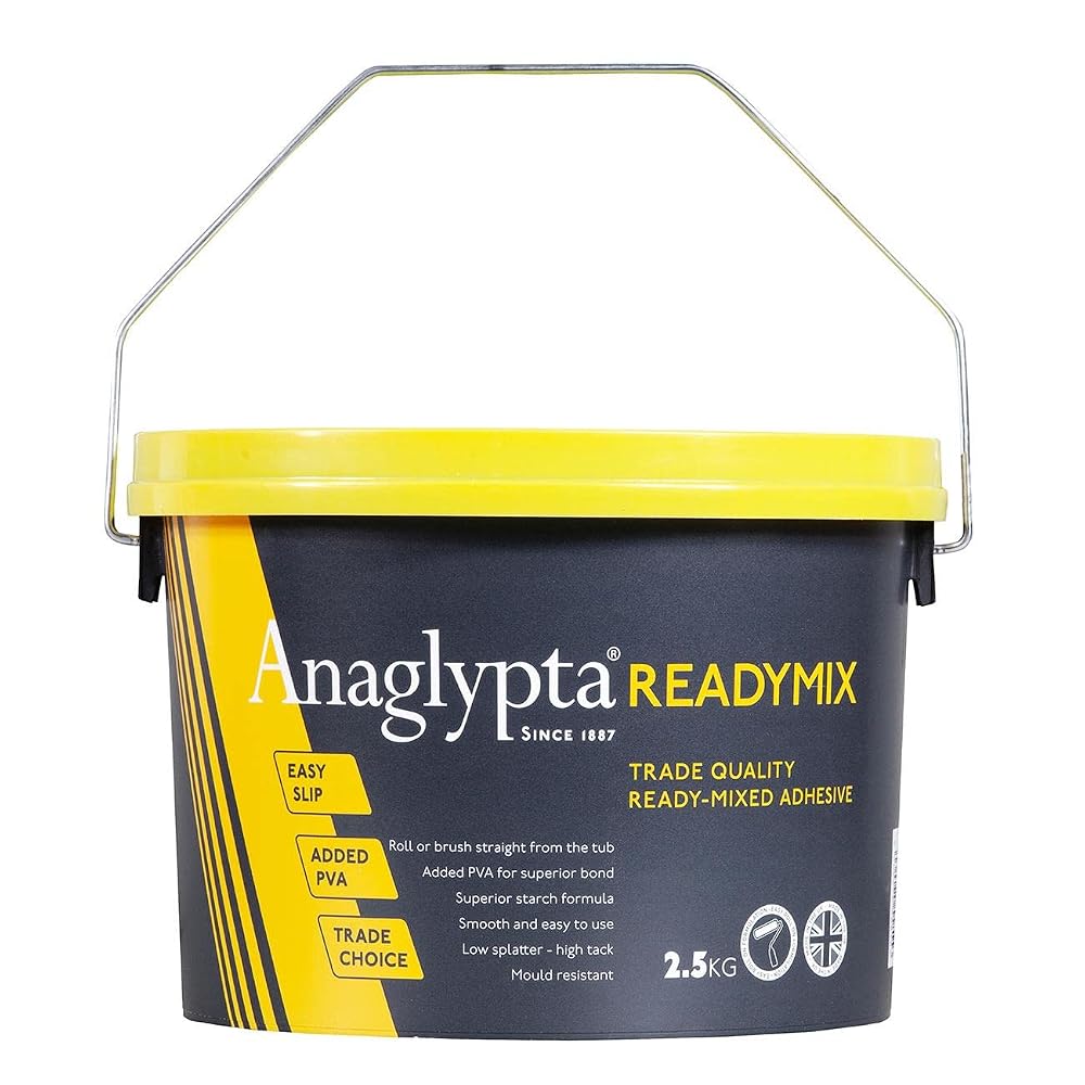 Ready Mixed Easy Paste Wallpaper Adhesive by Anaglypta - 2.5kg Tub
