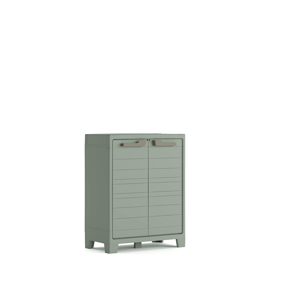 Keter Planet Outdoor Indoor Base Garage Utility Multi Purpose Cabinet, Green