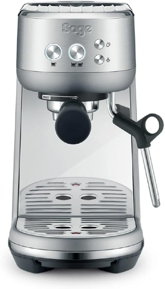 Sage The Bambino Compact Espresso Machine with Automatic Milk Frother, Brushed Stainless Steel