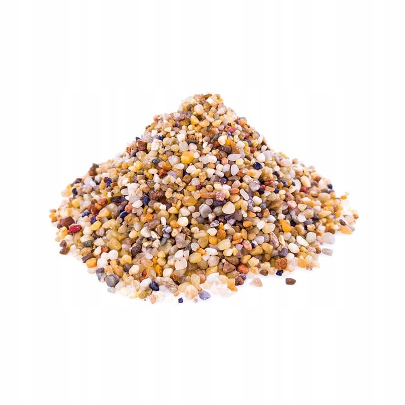 TM Aquatix Aquarium Gravel Substrate for Fish Tanks, Natural Stones, 3-5mm, 1kg, Amber