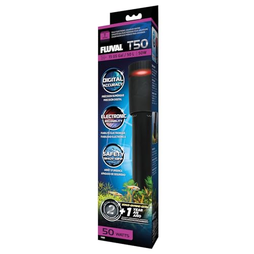 Fluval T50 Fully Electronic Heater for Freshwater Aquariums up to 15 Gal.