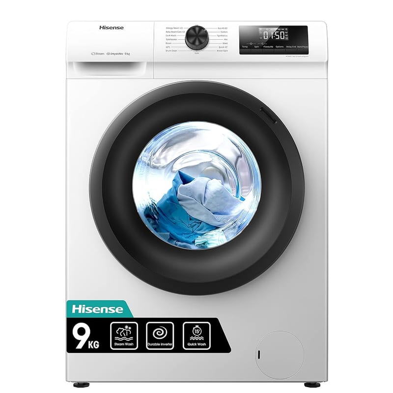 Hisense WFQP9014EVM 9kg 1400rpm Washing Machine - White