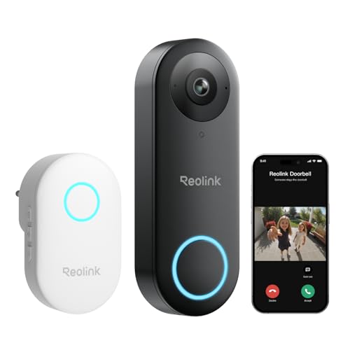 Reolink Wired Video Doorbell, 2K+ 5MP Smart Doorbell Camera with Chime