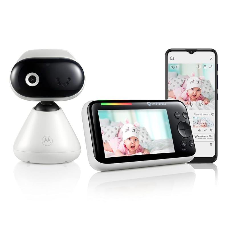 Motorola Nursery PIP1500 Connect Video Baby Monitor Camera, 5" Screen, WiFi, HD 1080p, 1000ft Range, 2-Way Audio, Pan/Tilt/Zoom