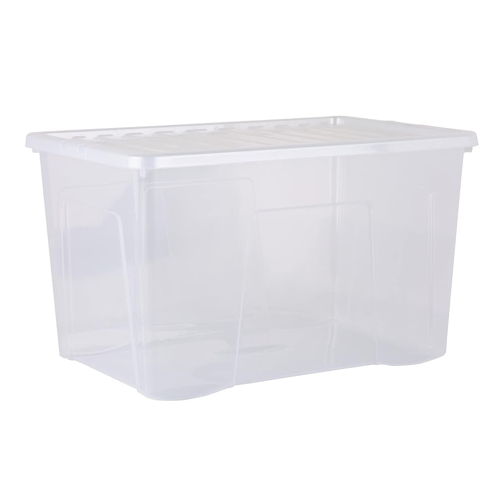 Wham Pack 4 Crystal 102L Box & Lid, Clear