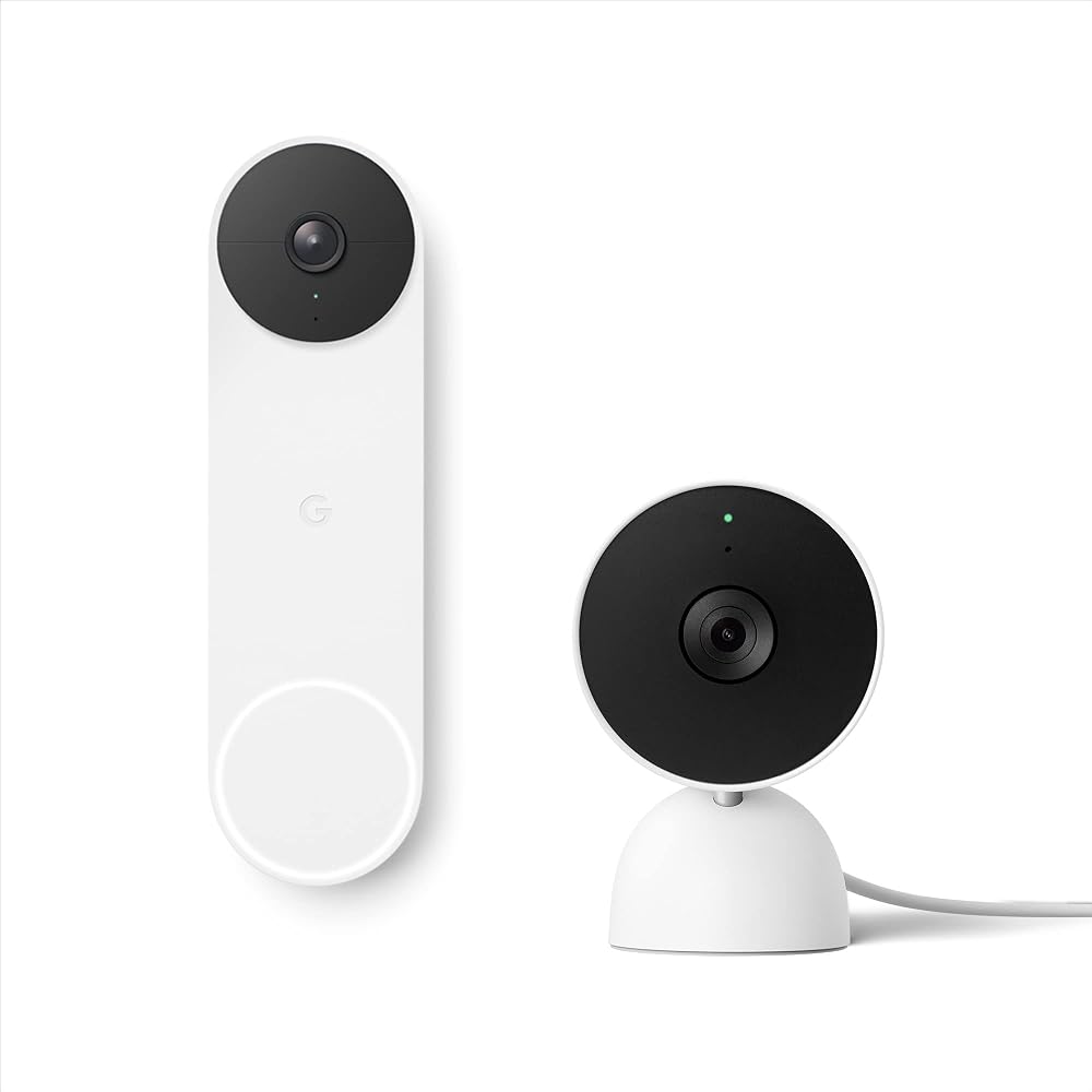 Google Nest Doorbell (Battery), Wireless Video Doorbell, HD Live View, Night Vision