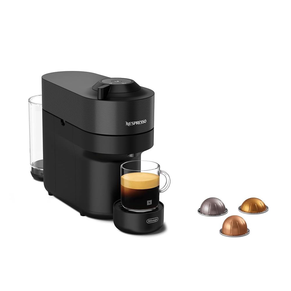 Nespresso Vertuo Pop Coffee Machine by De'Longhi, Over 40 Varieties of Pods, 6 Coffee Cup Sizes, Black (ENV90.B)