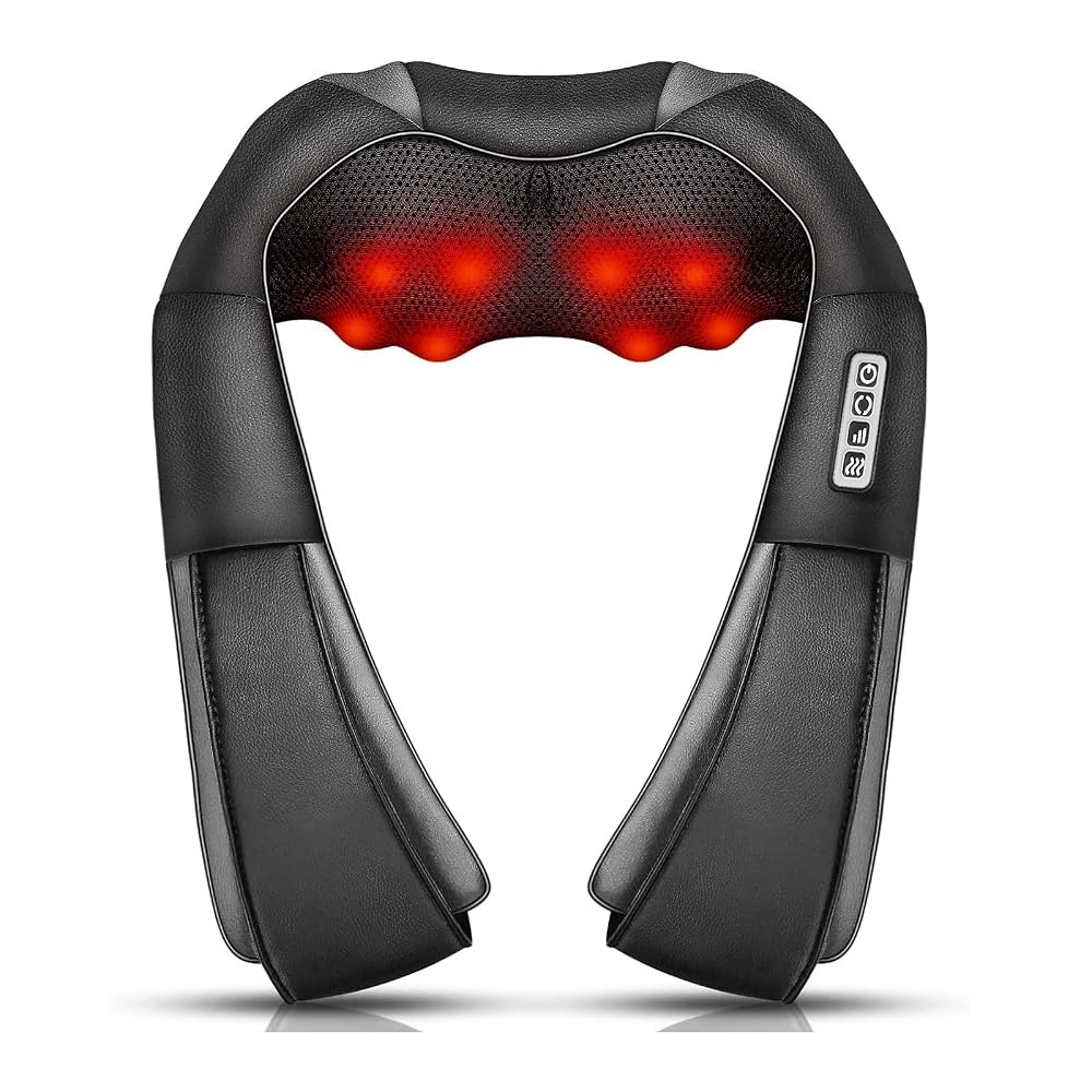 iKristin Neck Massager, Deep Tissue 3D Kneading, Portable, with Heat