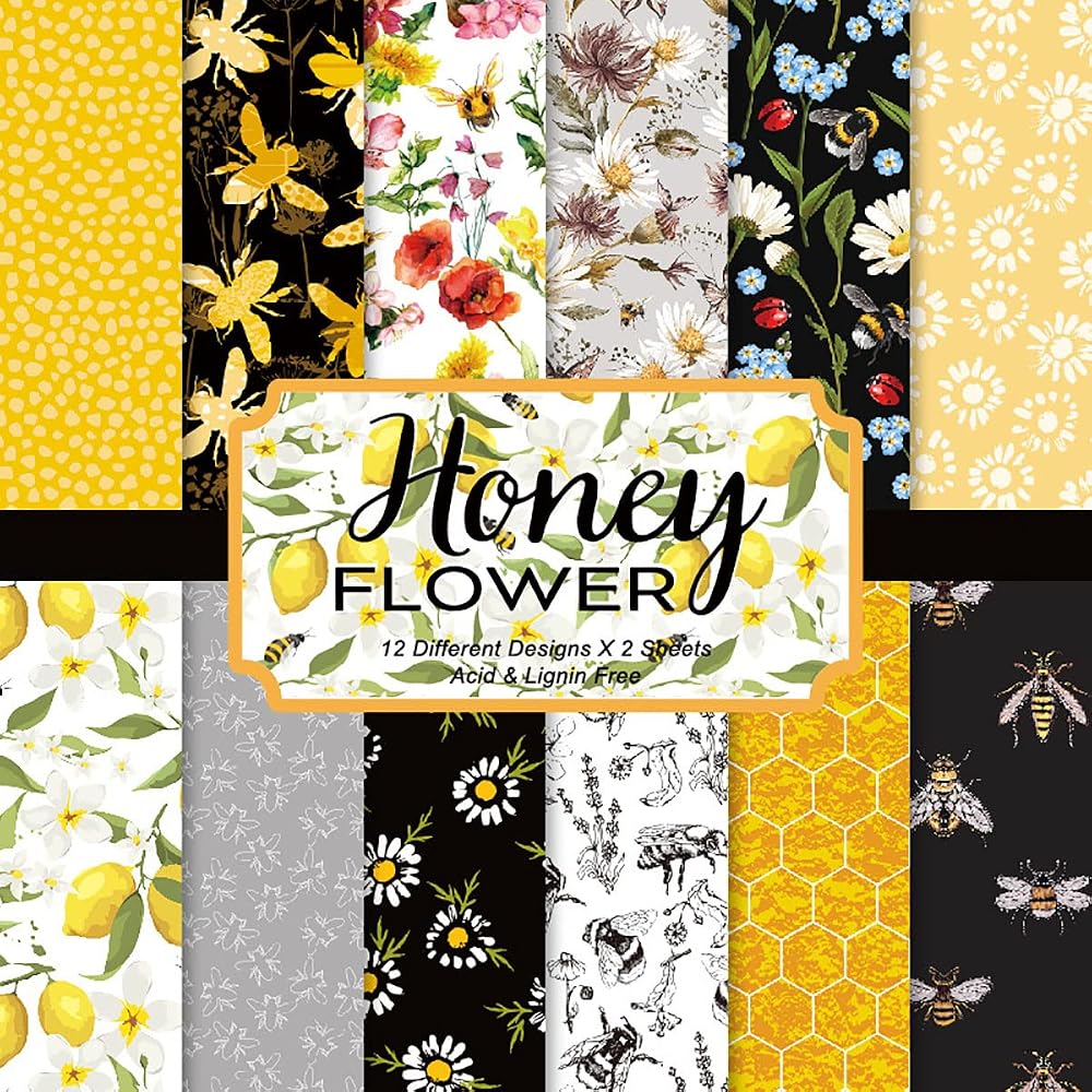YASMEN Scrapbook Paper Pad, 24 Sheets Scrapbooking Supplies Paper, 6"x6" Patterned Cardstock Paper, Cardmaking Craft Paper Pack for Planners, Journals, Greeting Cards