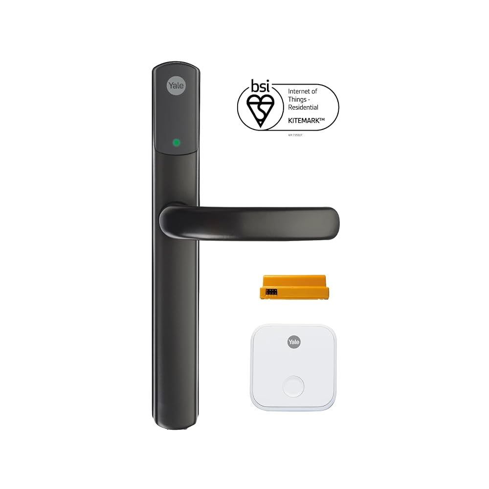 Yale Conexis L2 Smart Door Lock, No Subscription Required, Remote Access from Anywhere, Black