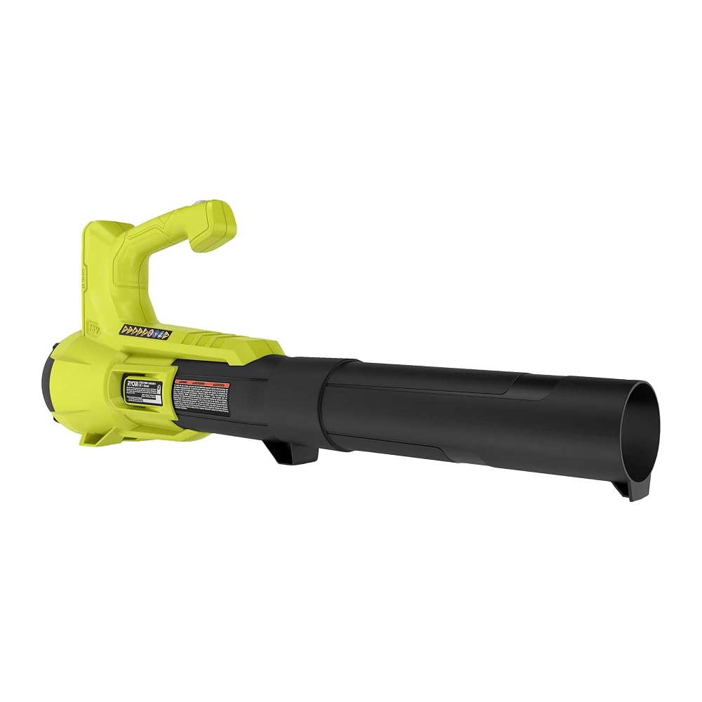 RYOBI One+ RY18BLA-0 18V Cordless Blower - Air Speed 245km/h, Flat Nozzle, Battery Not Included