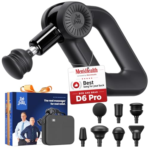 Bob and Brad D6 Pro Massage Gun, 16mm Amplitude, 7 Heads, OLED Screen