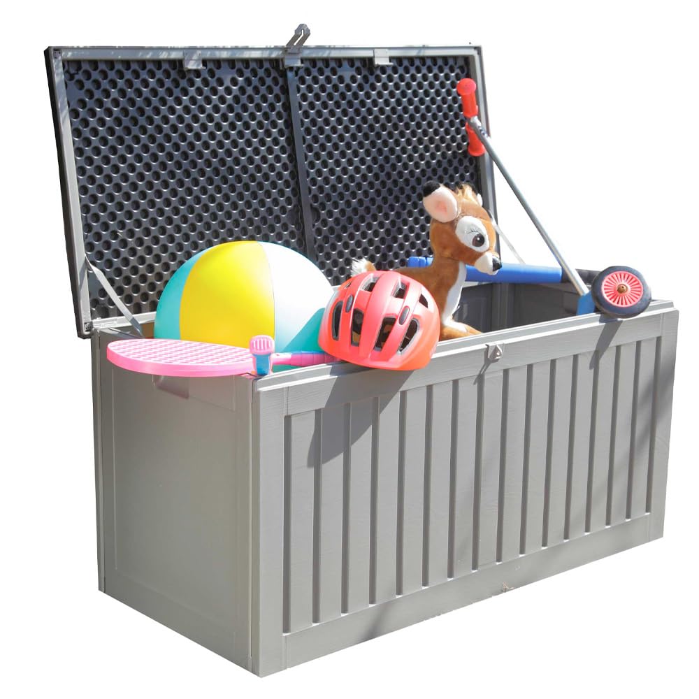 Easylife Steelcore270 Steel-Reinforced Garden Storage Box, 270 Litre Capacity, Lockable and Waterproof