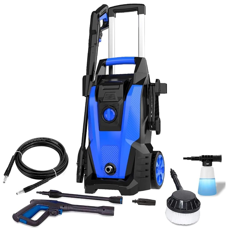 COOCHEER Pressure Washer, Electric Power 2000W 169 Bar 420L/H Jet Cleaner with Turbo Nozzle