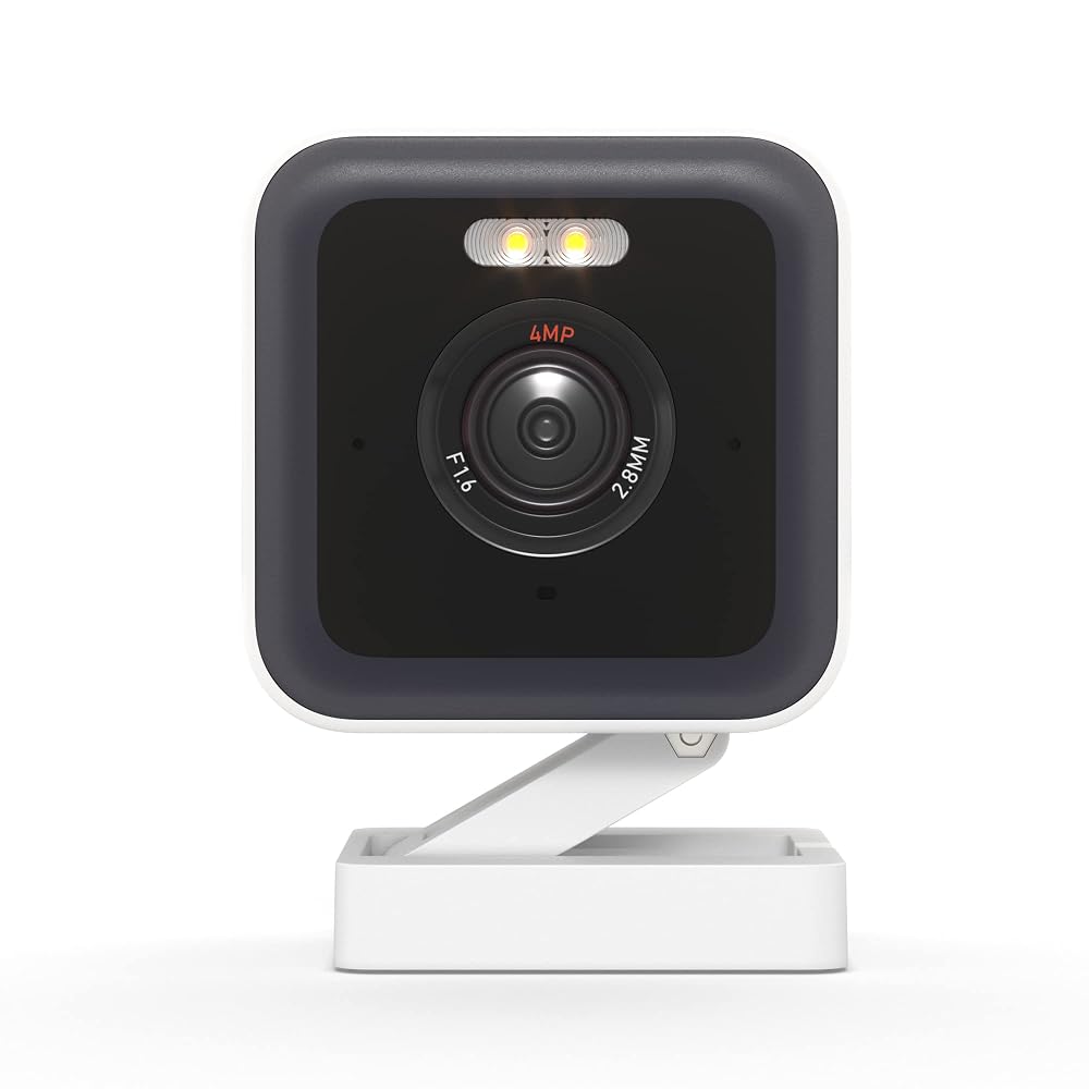 WYZE Cam v3 Pro 2K Indoor/Outdoor Wi-Fi Security Camera with Colour Night Vision, Edge AI, Integrated Spotlight & Siren
