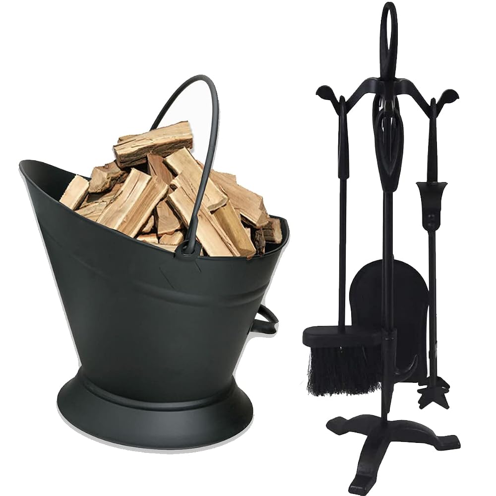 Almineez Companion Set, 5 Piece Fireside Companion Tool Set