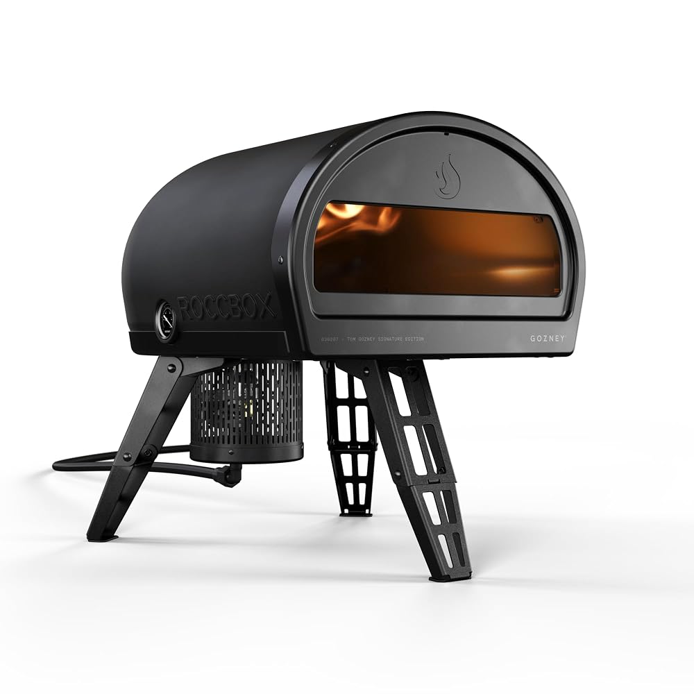Gozney Roccbox Outdoor Pizza Oven, Black, Gas & Wood Fired