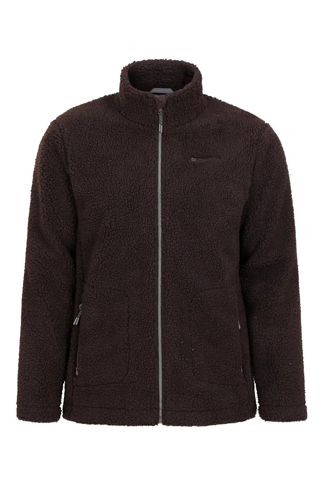 Mountain Warehouse Wolfie Mens Fleece Jacket - Full-Zip Sweatshirt with Zipped Pockets