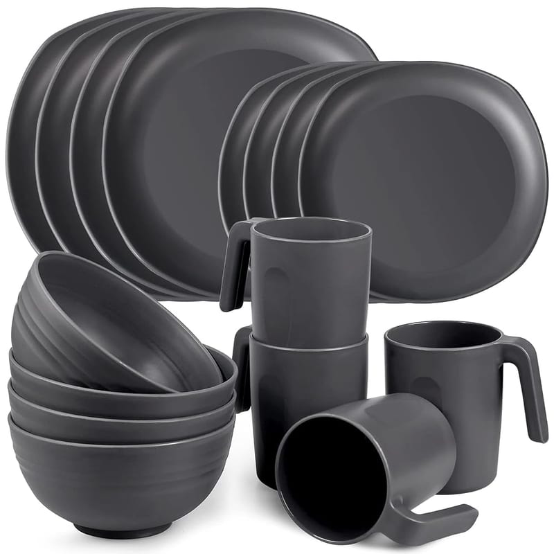 Greentainer Unbreakable Lightweight Dinnerware Set