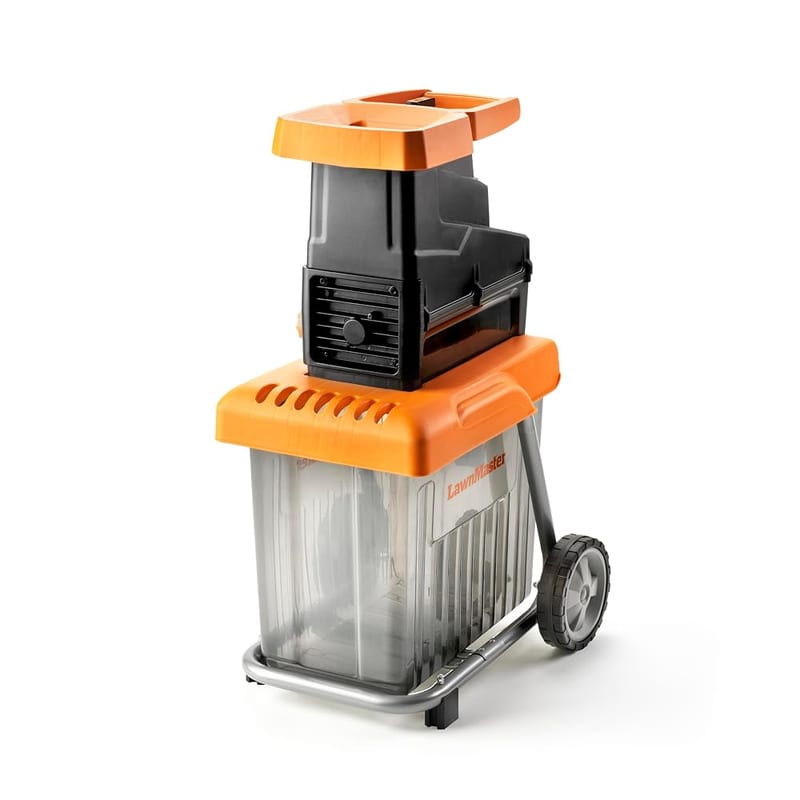 LawnMaster 2800W Quiet Garden Shredder with 60L Collection Box, Safety Plunger, 42mm Max Diameter