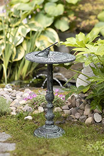 Metal Sundial Decorative Vintage Sculpture Garden Ornament