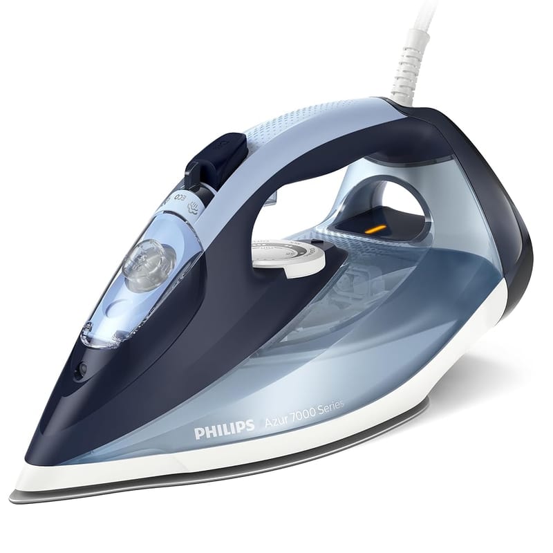Philips Azur 7000 Series Steam Iron, 2800W, 250g Steam Boost, SteamGlide Plus Built-to-Last Soleplate