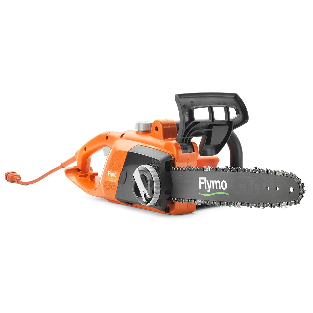 Flymo EasiSaw 350E Electric Chainsaw – 1800W, 35cm Bar Length, 13.5m/s Chain Speed, Tool-Free Tensioning, Double Activated Chain Brake