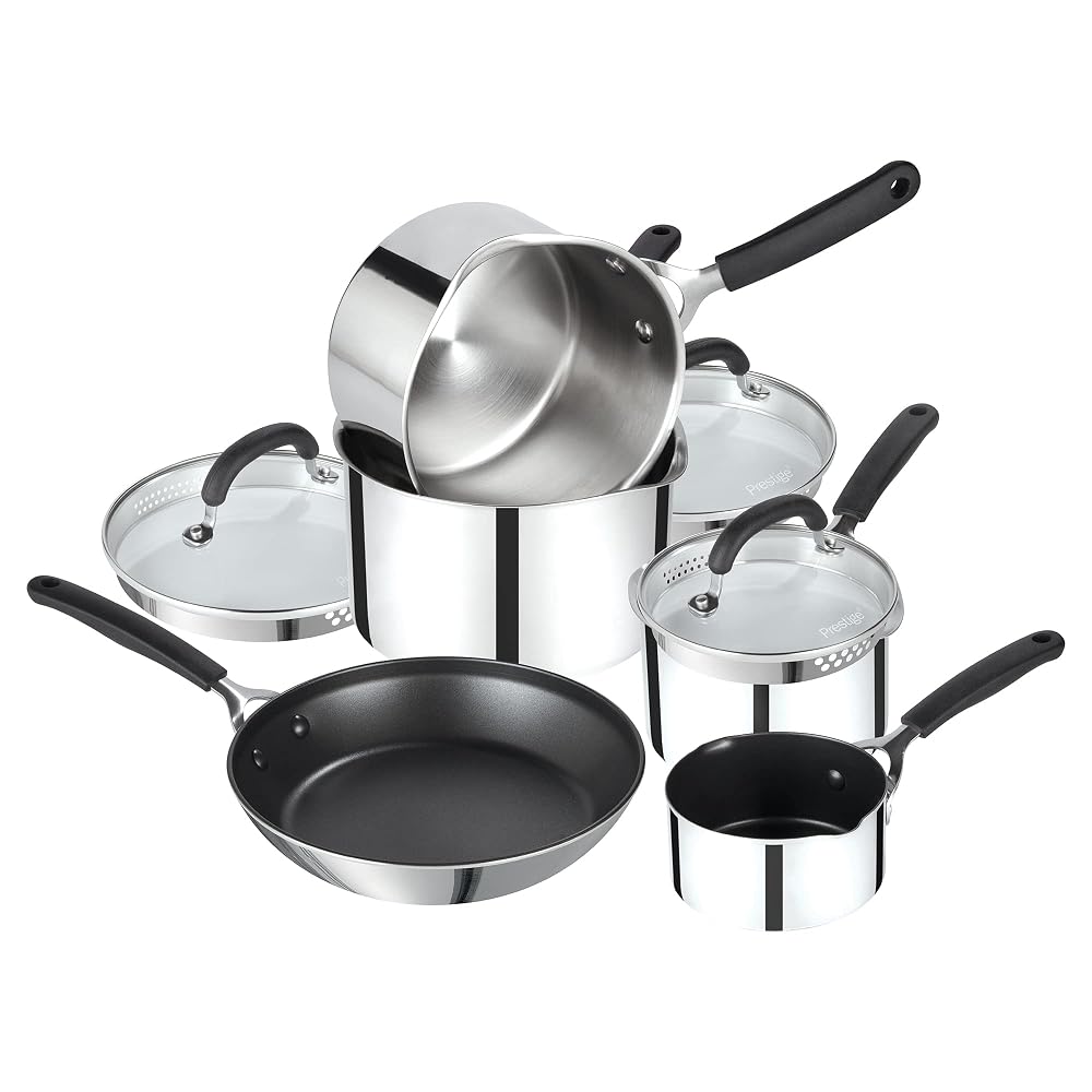 Prestige Made To Last Stainless Steel Pan Set Non Stick - 5 Piece