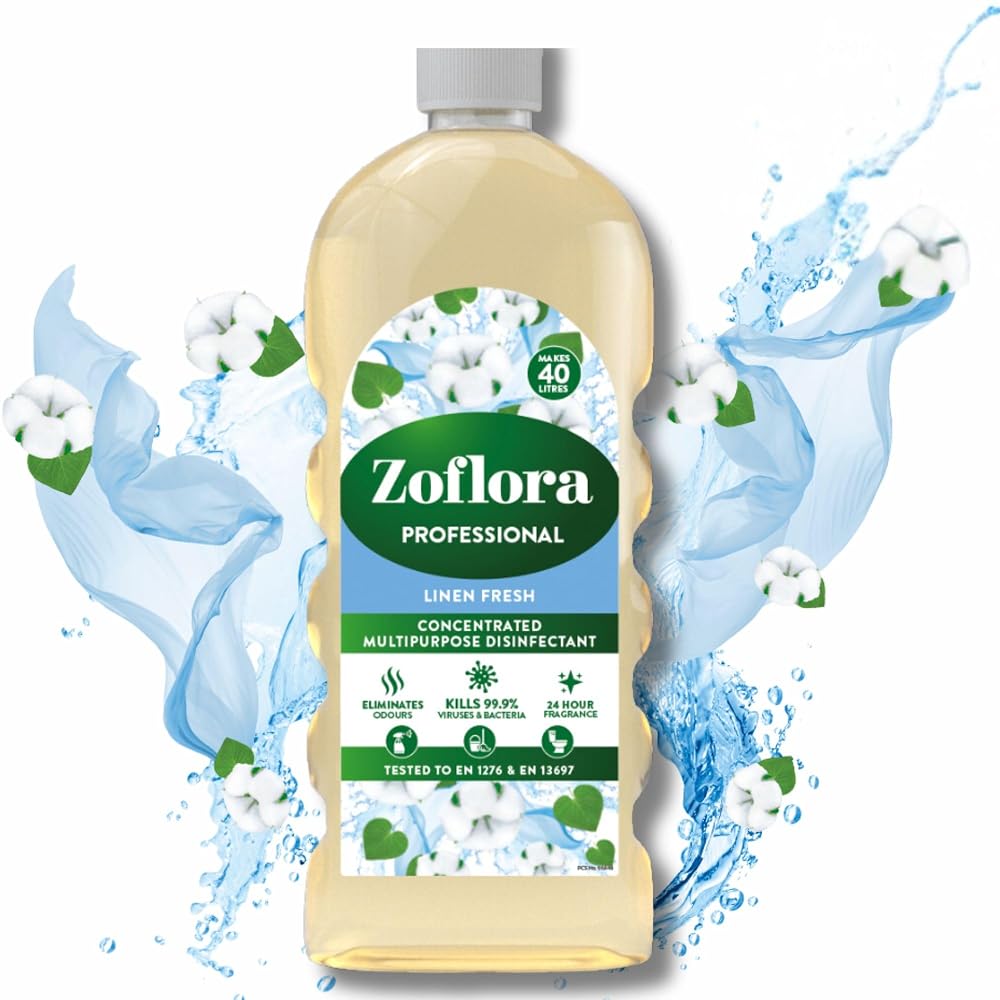 Zoflora Concentrated Disinfectant, Linen Fresh, 1 Litre