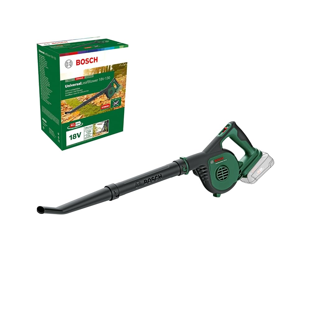Bosch Cordless Leaf Blower UniversalLeafBlower 18V-130 (Without Battery and Charger)