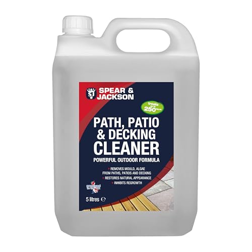 Spear & Jackson Path, Patio and Decking Cleaner Concentrate, 5 Litres
