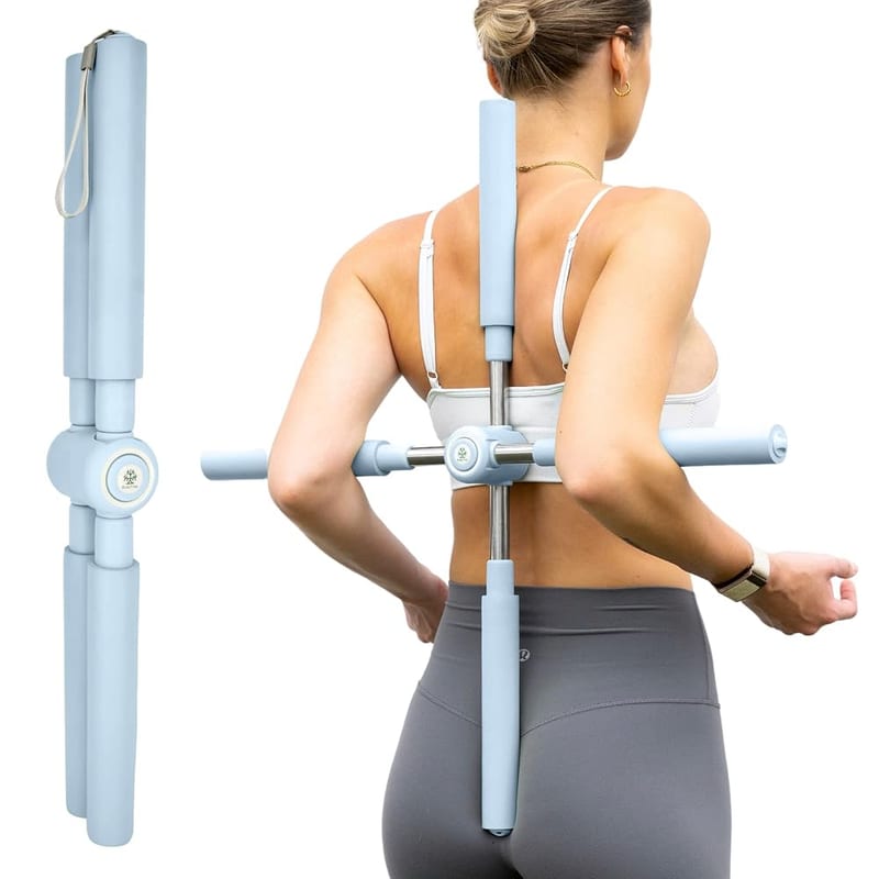 BodyTree Posture Corrector Yoga Cross Stick, Back Stretcher and Straightener