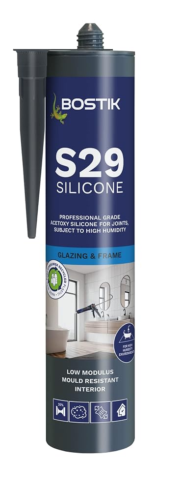 BOSTIK Pro-Sealant S29 Acetoxy Silicone Sealant, Clear, 310ml