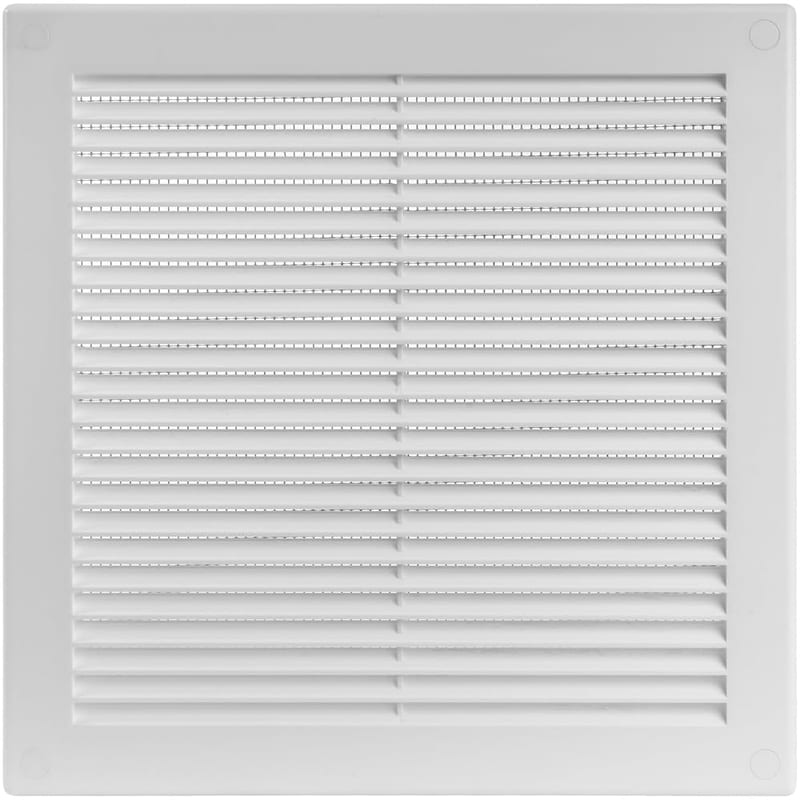 Vent Systems 250 x 250mm Square White Air Vent Grille
