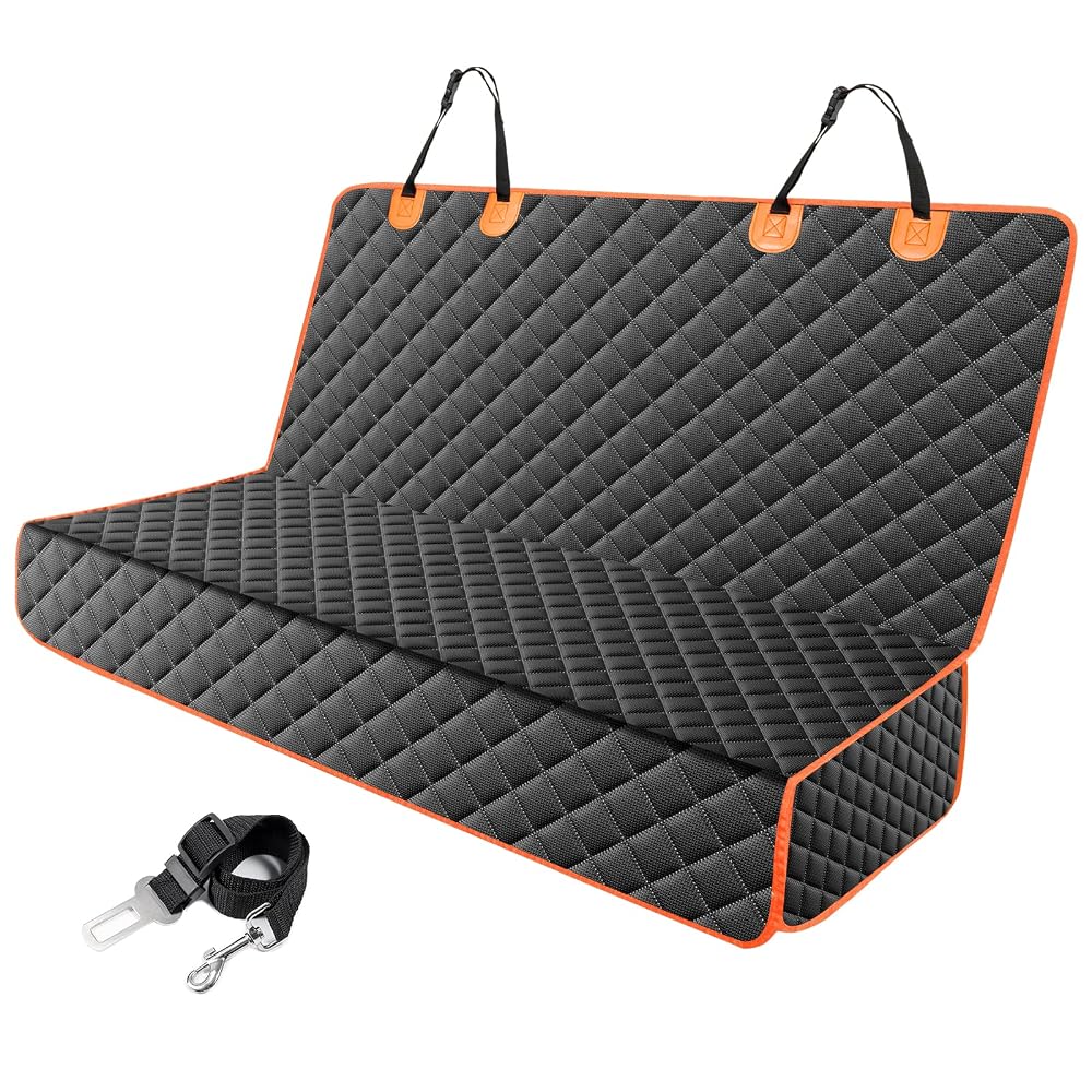 JOEJOY Dog Car Seat Cover, Waterproof Back Seat Cover for Dogs, Non-Slip and Scratch Proof