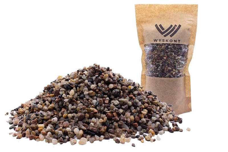 WYSKONT Aquarium Gravel Sand 5kg, Ornamental River Gravel Pebbles for Aquarium and Terrarium Substrate