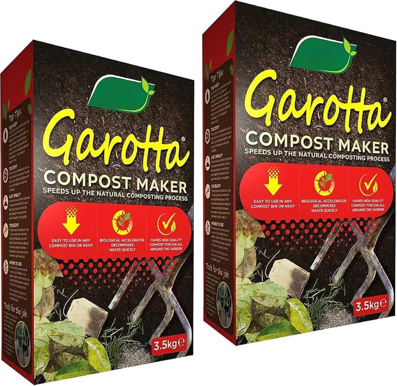 Topline Garotta Garden Compost Maker Bundle - Pack of 2 x 3.5kg Organic Compost Accelerator for Plants